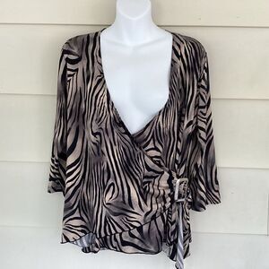 Vintage Gemma cross front blouse.  0224